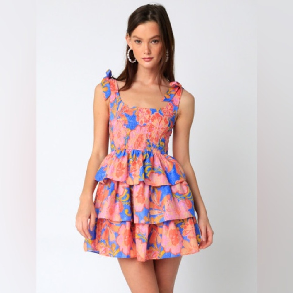 New With Tags! Smocked top and tiered waist. No stains, tears, rips or snags.